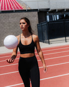 the perfect sports bra, Brkn the brand, scoop neck sports bra, yoga bra, Alo, Movement by Free People, Joah Brown, Track, Volleyball, running sports bra